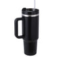 40oz Straw Coffee Mug With Handle Portable Car Stainless Steel Water Bottle Large Capacity Travel Bisphenol A Free Mug