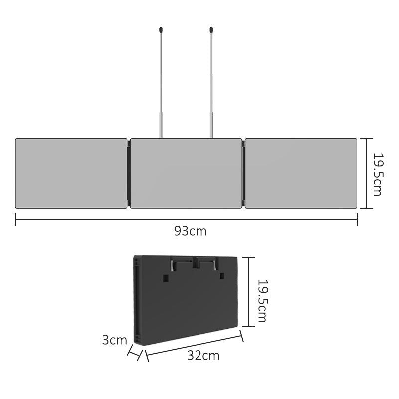 Barber Mirrors, Iron Hooks, With And Without Lights