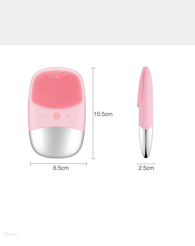 Mini Silicone Electric Face Cleansing Brush Electric Facial Cleanser Facial Cleansing Brush Skin Massager Skin Care Tools