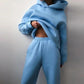 Women's Casual Hooded Sweater Two-piece Suit Clothes Hoodie Tracksuit