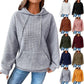 Women's Loose Casual Solid Color Long-sleeved Sweater