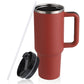 40oz Straw Coffee Mug With Handle Portable Car Stainless Steel Water Bottle Large Capacity Travel Bisphenol A Free Mug