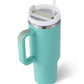 40oz Straw Coffee Mug With Handle Portable Car Stainless Steel Water Bottle Large Capacity Travel Bisphenol A Free Mug