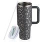 40oz Straw Coffee Mug With Handle Portable Car Stainless Steel Water Bottle Large Capacity Travel Bisphenol A Free Mug