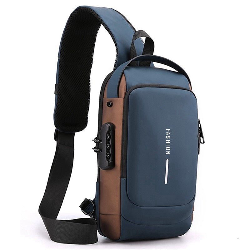 Motorcycle Chest Bag Password Anti-theft Men's Fashion